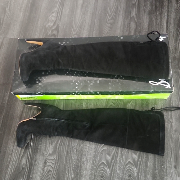 Sam Edelman Black Kayla Over-The-Knee Boots 7.5 - Picture 2 of 4